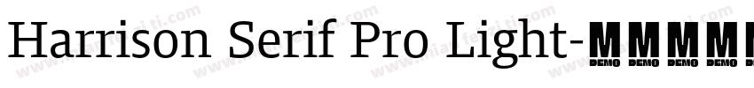 Harrison Serif Pro Light字体转换